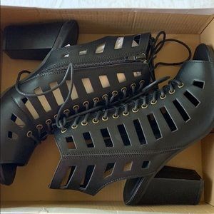 Strappy heel sandals